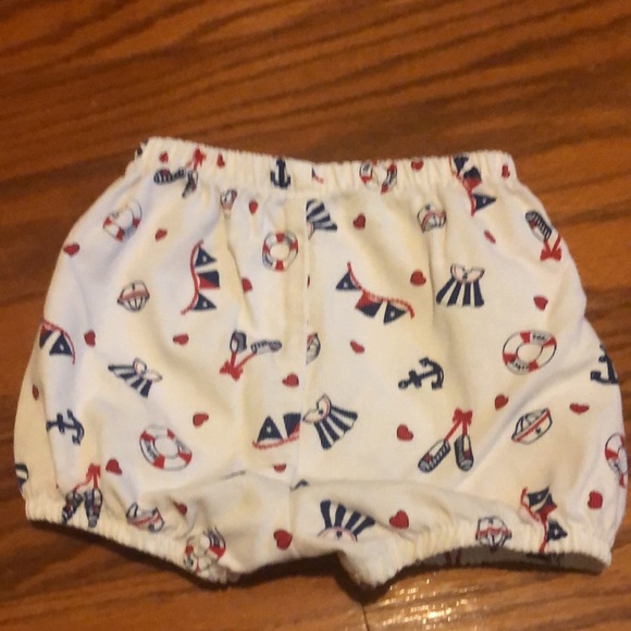 Toddler baby or kid bloomers shorts nautical sailor - Picture 2 of 8